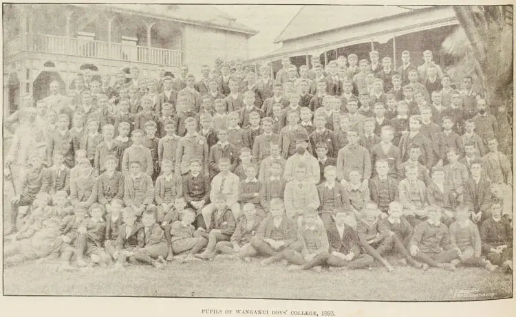 Pupils of Wanganui Boys' College, 1893