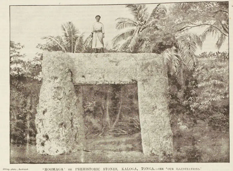 Hoomaga or prehistoric stones, Kaloga, Tonga