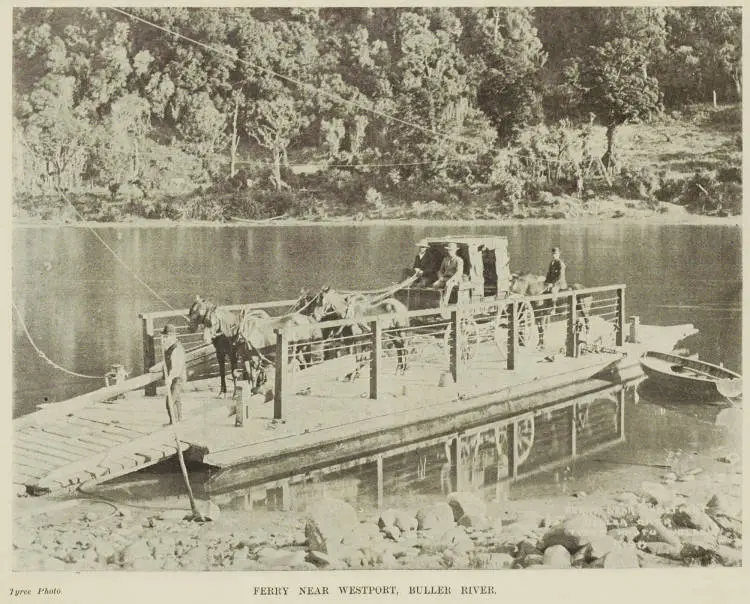 Ferry near Westport, Buller River