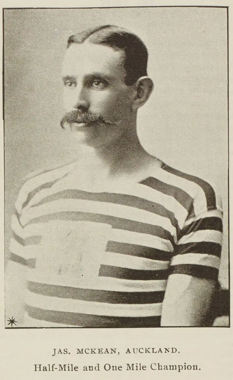 Jas. McKean, Auckland. Half-Mile and One Mile Champion