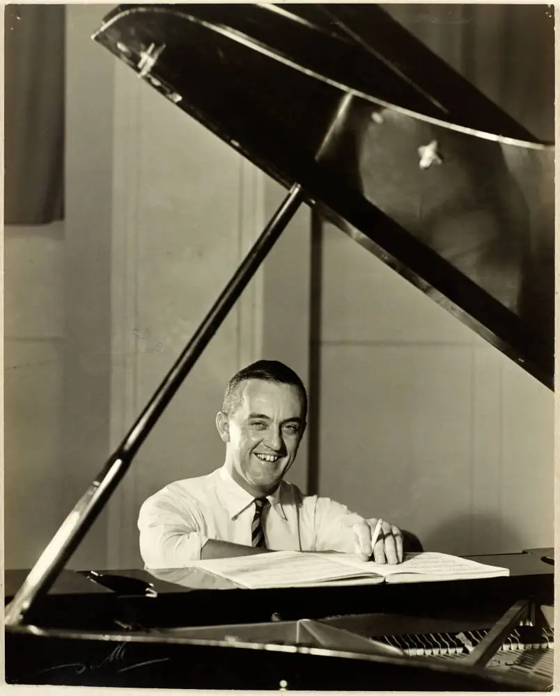 David Galbraith at the piano, 1961