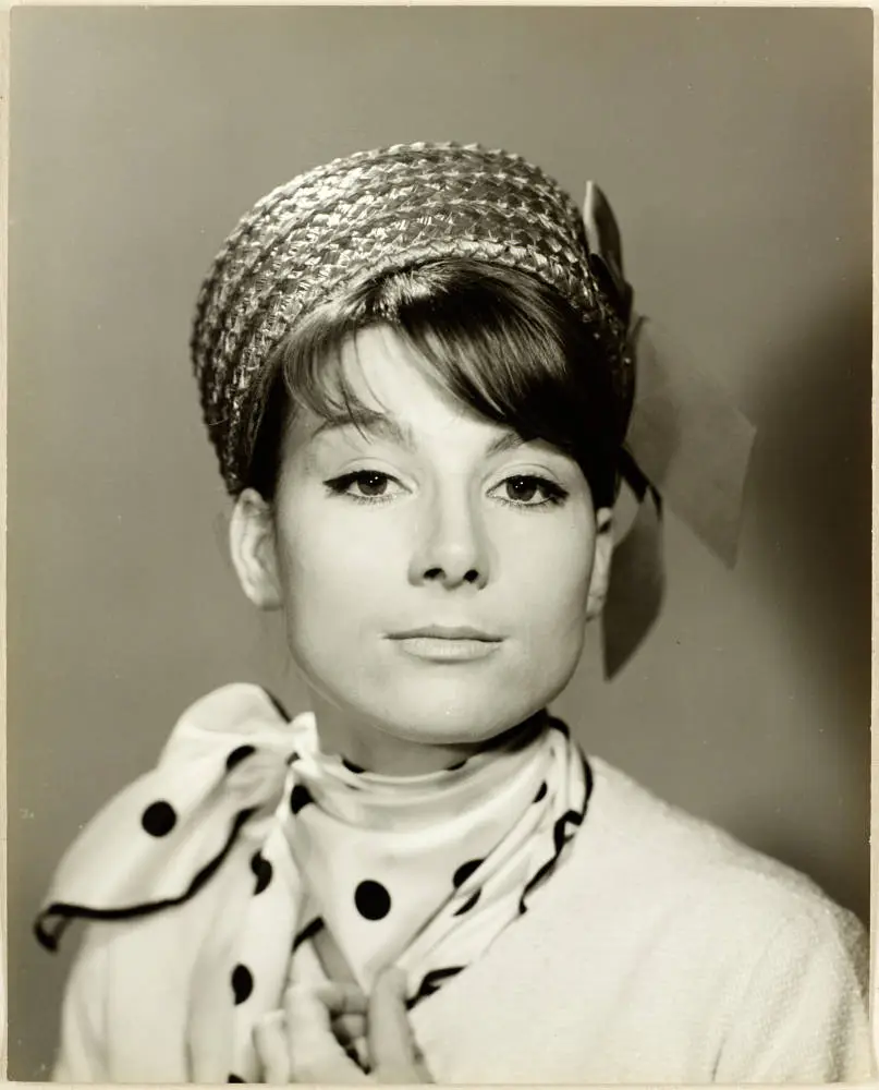 Susanna Fraser wearing a pillbox hat, 1960s