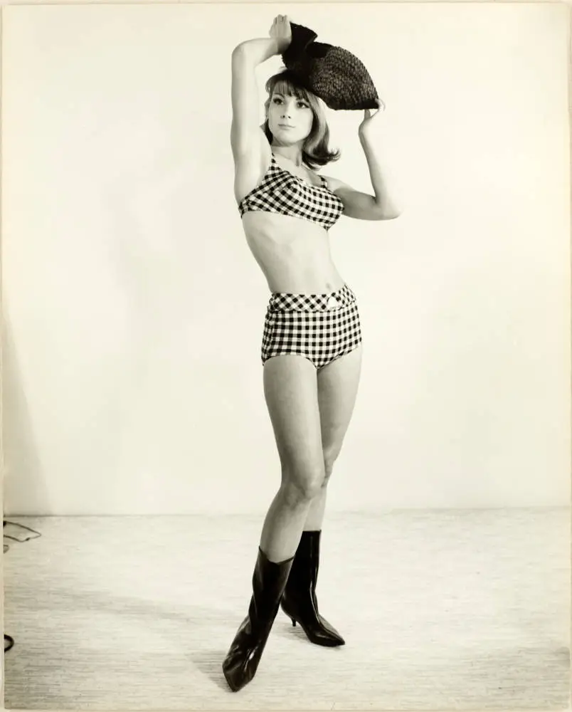 Susanna Fraser wearing a bikini, 1960s