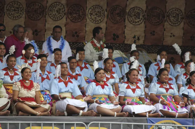 Tongan dance performance, ASB Polyfest, 2016.