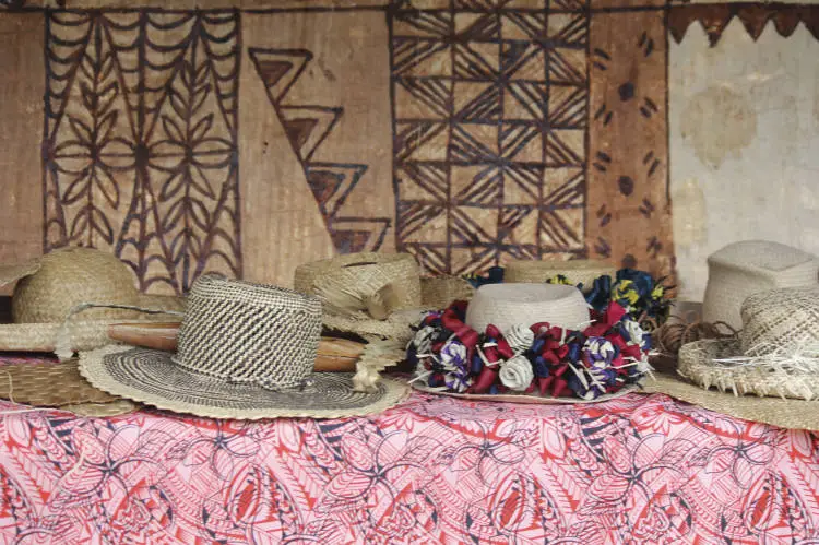 Niue handicraft on display at Pasifika Festival, 2016.