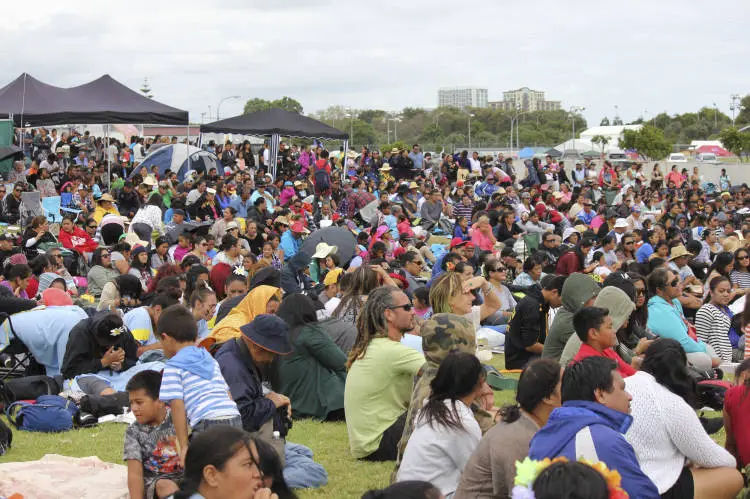 Crowd at ASB Polyfest.