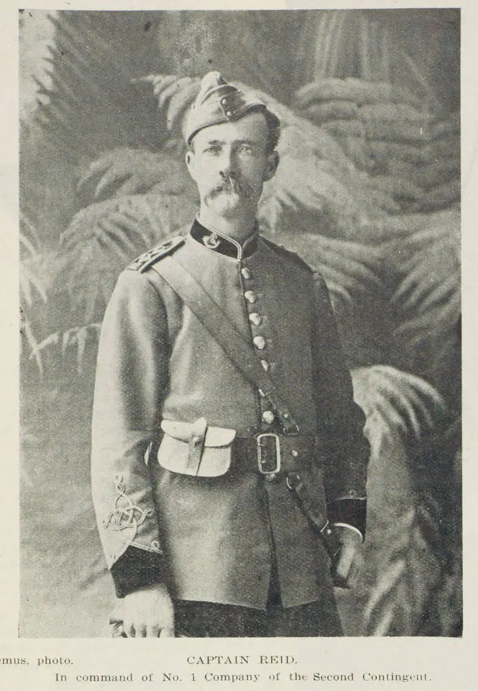 Captain Reid, commander of the Second Contingent