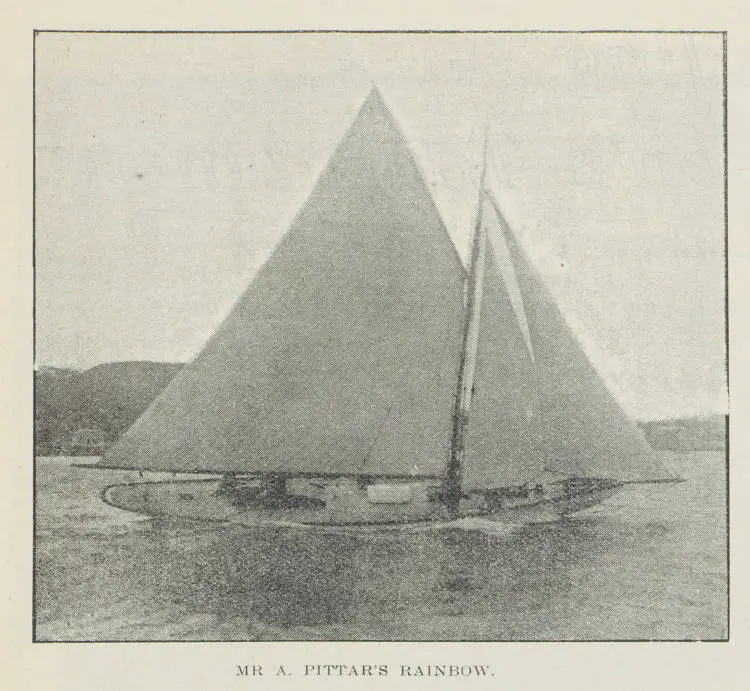 Mr A. Pittar's yacht 'Rainbow'