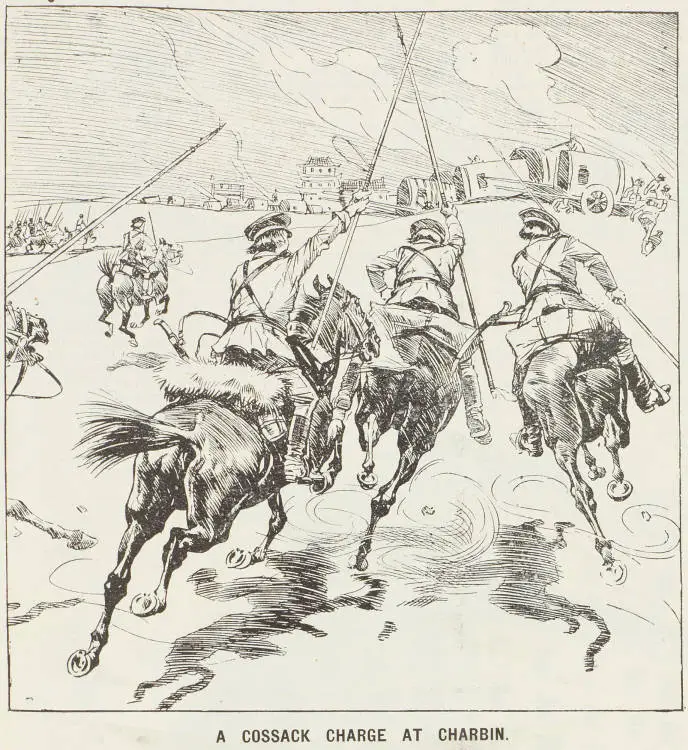 A Cossack charge at Charbin