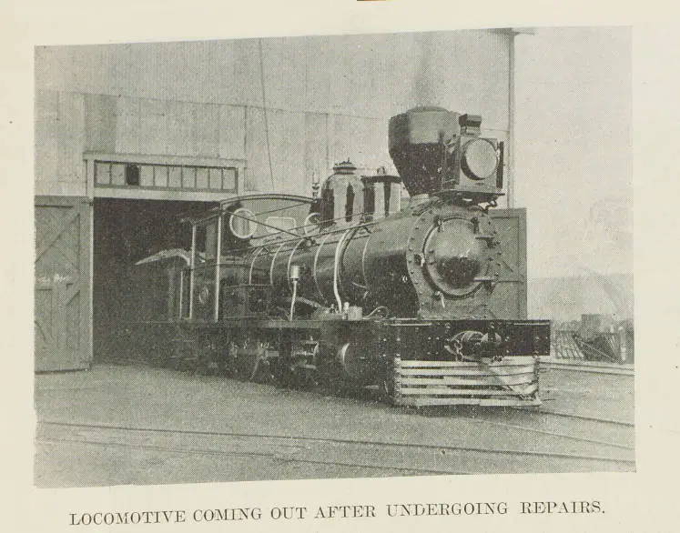 The railway workshops in Newmarket