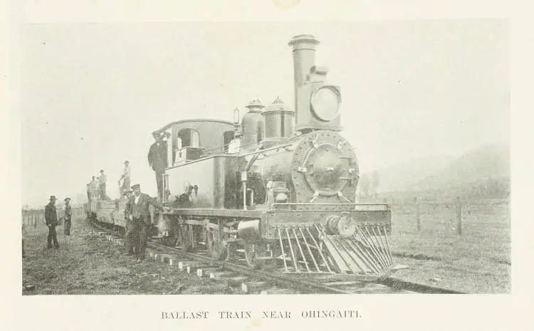 Ballast train near Ohingaiti