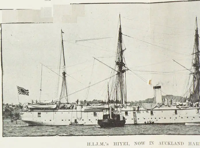 H.I.J.M's Hiyei, now in Auckland Harbour