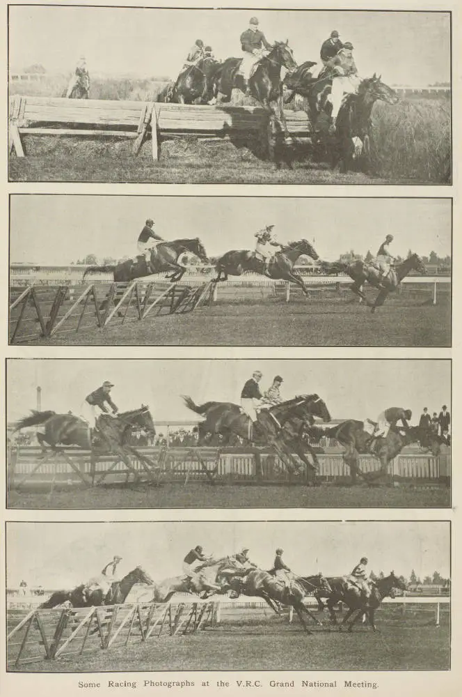 Some racing photographs at the V.R.C. Grand National Meeting