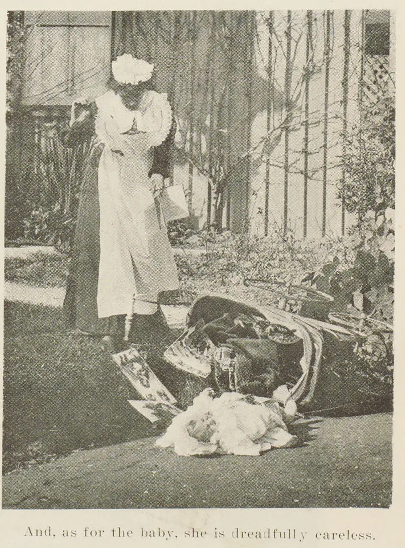 And, as for the baby, she is dreadfully careless