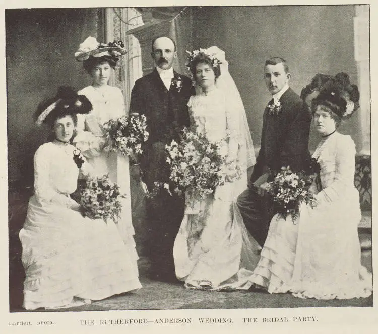 The Rutherford - Anderson wedding. The bridal party