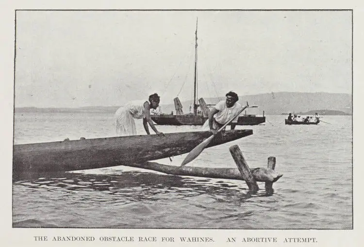 The abandoned obstacle race for wahines. an abortive attempt