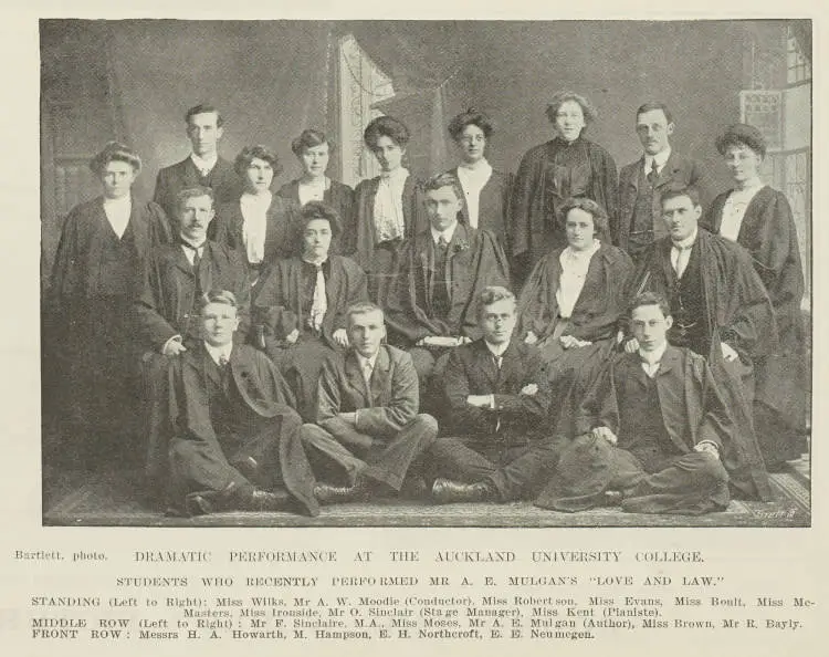 Dramatic performance at the Auckland University College