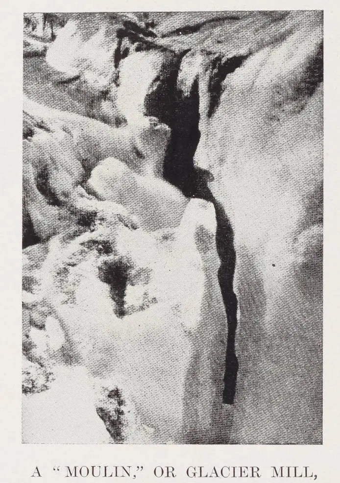 A moulin, or glacier mill