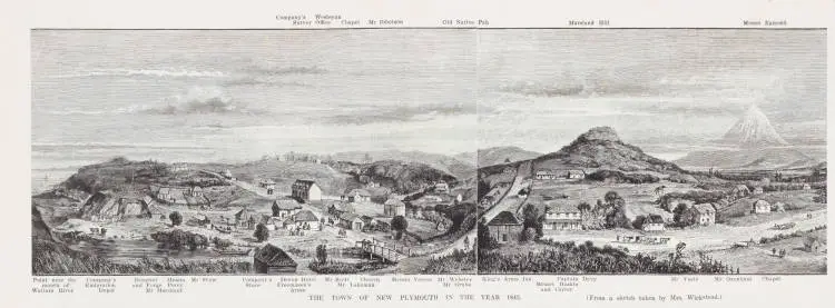 The town of New Plymouth in the year 1843