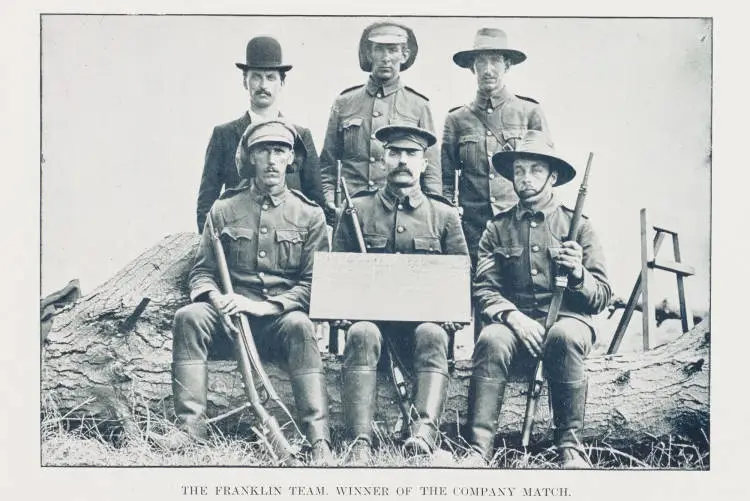 The Franklin team. Winner of the company match
