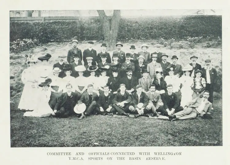 Competitors at the St Patrick's College (Wellington) athletic sports