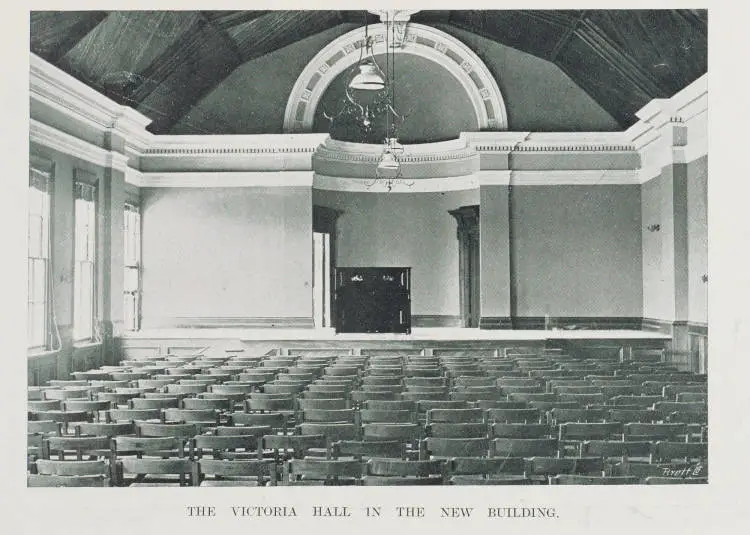 The Victoria Hall in the new building