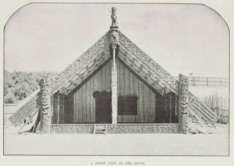 A front view of the house