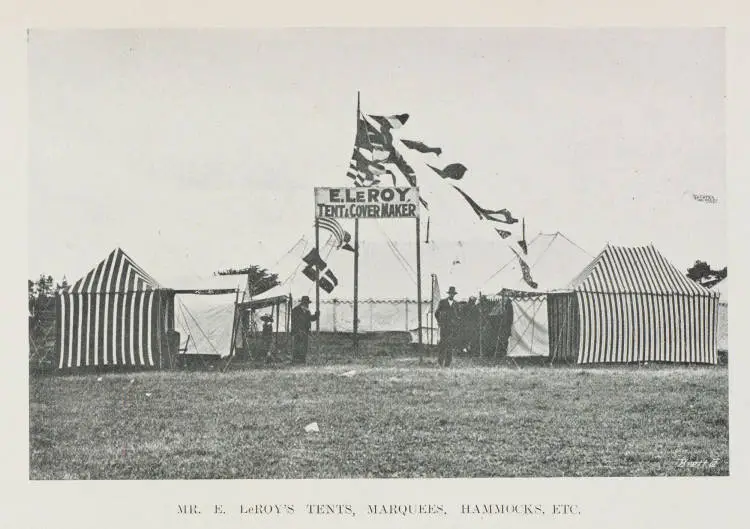 Mr E Leroy's tents, marquees, hammocks, etc.