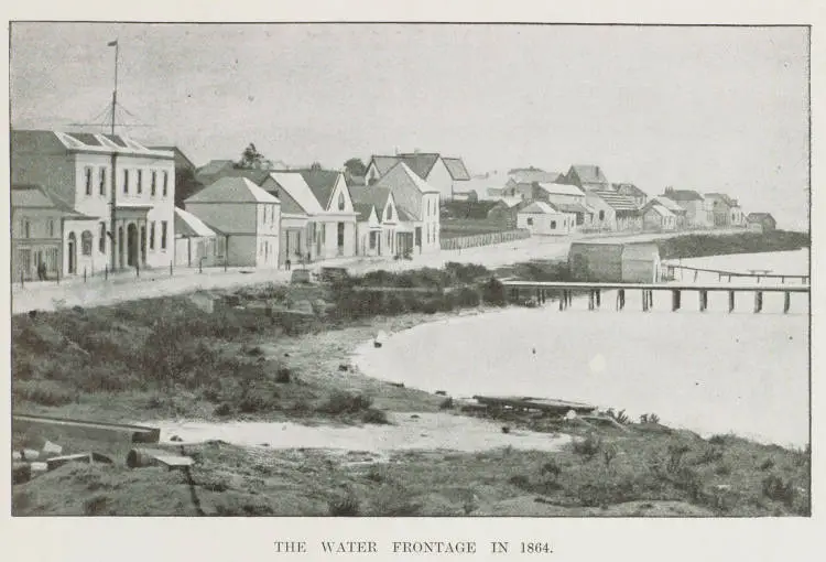 The water frontage in 1864