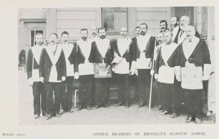 Office bearers of Brooklyn Masonic Lodge
