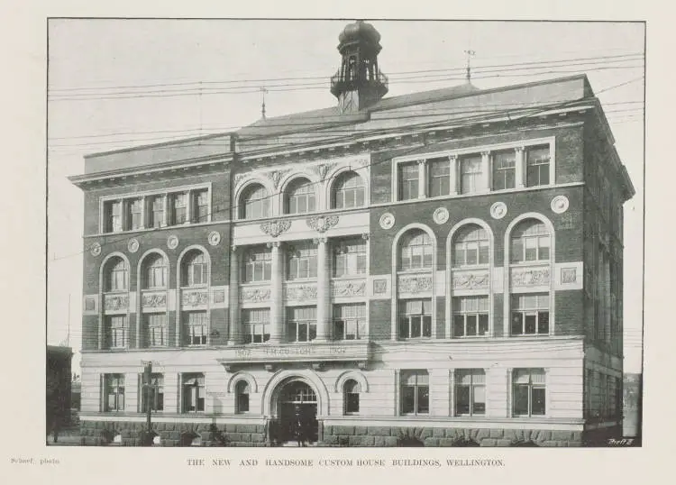 The new and handsome Custom House buildings, Wellington