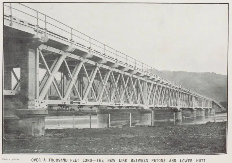 Over a thousand feet long - the new link between Petone and Lower Hutt