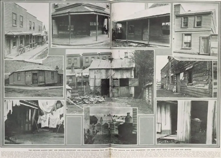 Insanitary and defective premises that the Auckland City Council has had condemned and done away with in the last few months