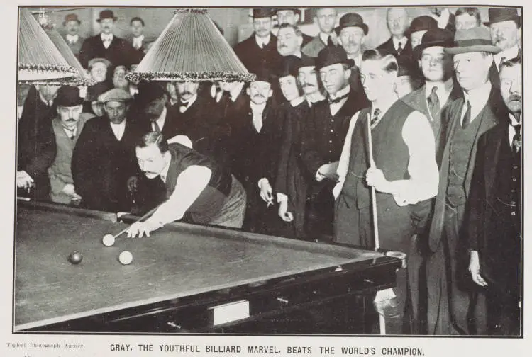 Gray, the youthful billiards marvel, beats the world's champion