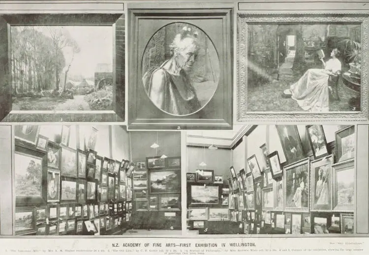 N.Z. Academy of Fine Arts - first exhibition in Wellington