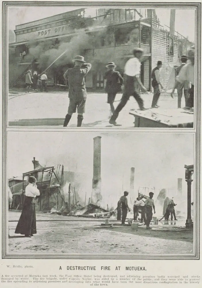 A destructive fire at Motueka