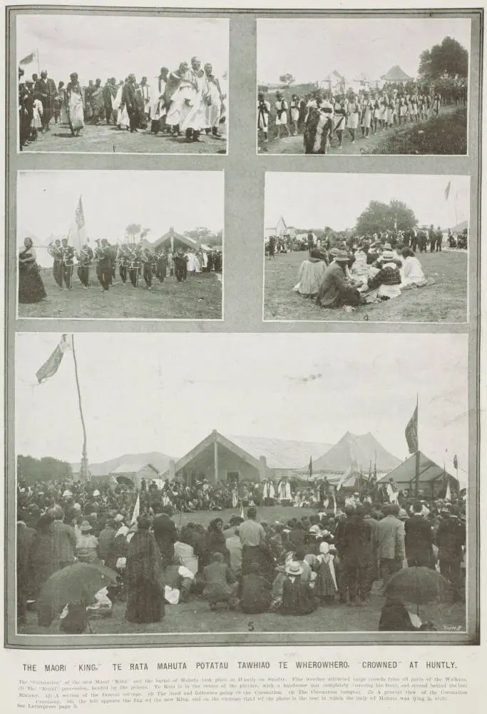 The Māori King Te Rata Mahuta Potatau Tawhiao Te Wherowhero crowned at Huntly