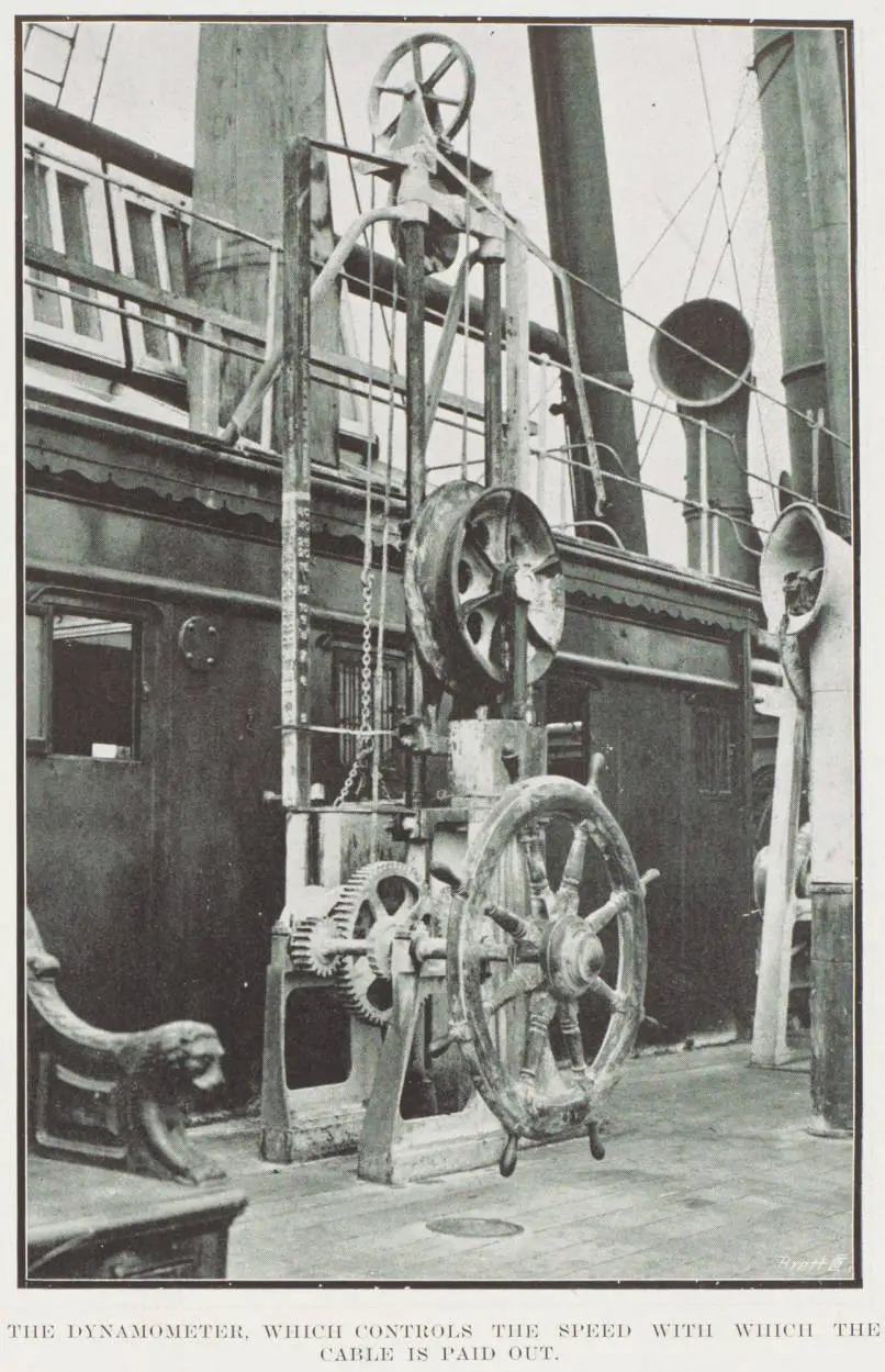 The dynamometer which controls the speed with which the cable is paid out
