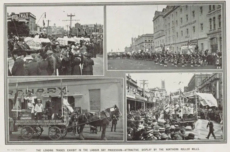 The leading trades exhibit in the Labour Day procession - attractive display by the Northern Roller Mills