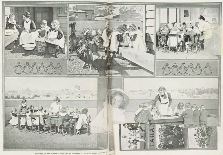 Pictures of the kindergarten now in progress at Victoria Park, Auckland