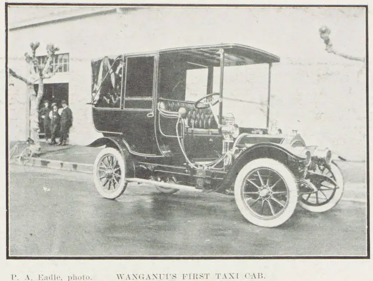 Wanganui's first taxi cab