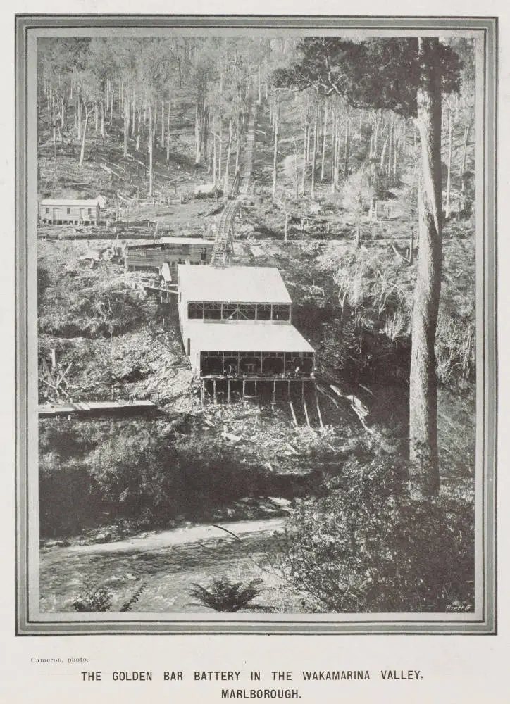 The Golden Bar Battery in the Wakamarina Valley, Marlborough