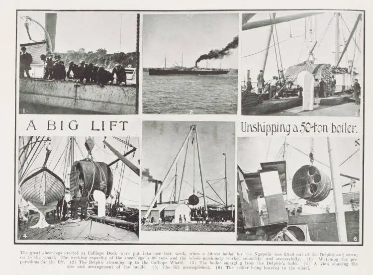 A big lift: unshipping a 50-ton boiler