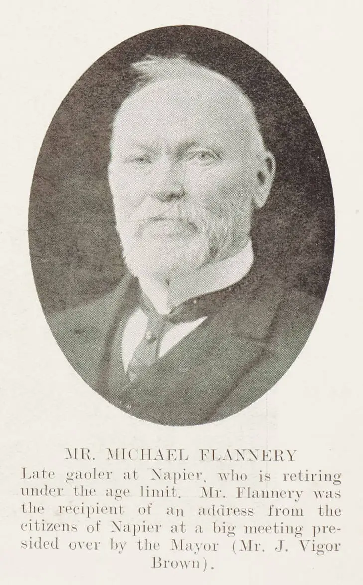 Mr Michael Flannery, late gaoler at Napier