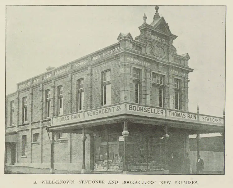 A well-known stationer and booksellers' new premises