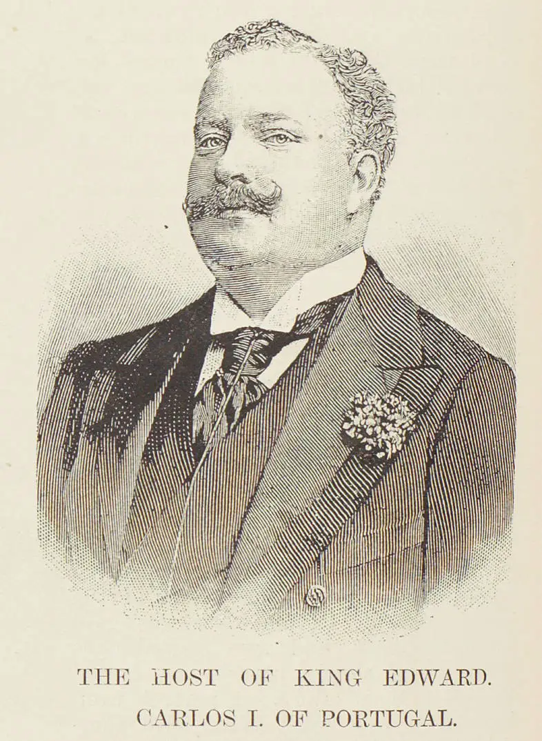 The host of King Edward, Carlos I of Portugal