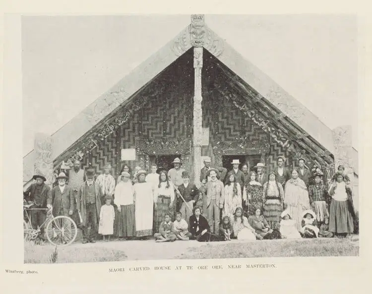 Māori carved house At Te Ore Ore, near Masterton