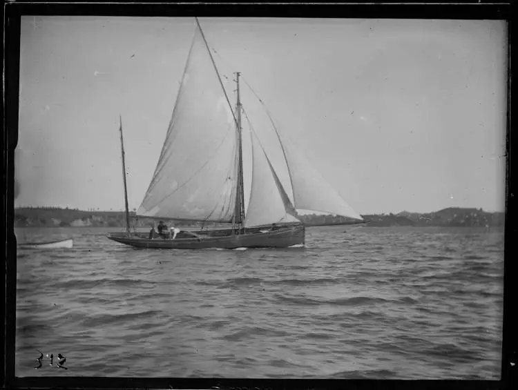 Yacht on the Waitematā Harbour