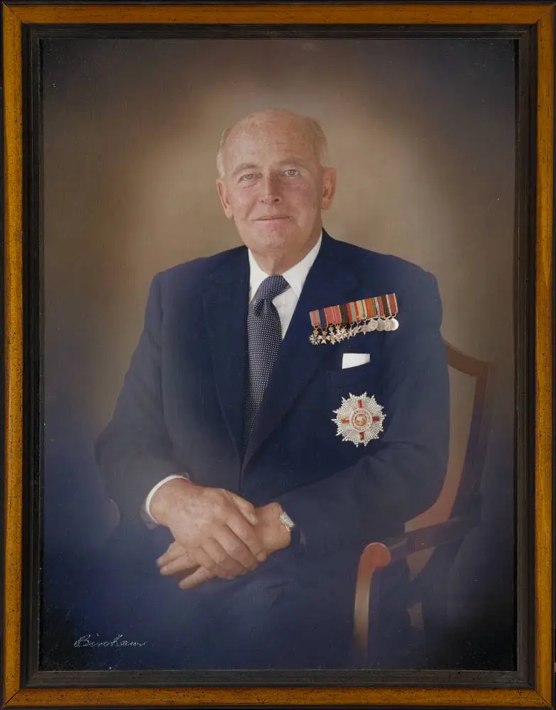 His Excellency Sir Denis Blundell, 1977