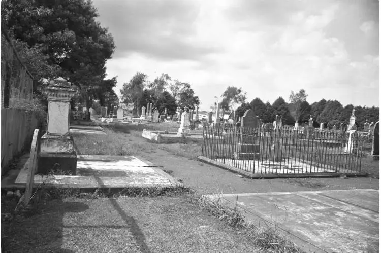 St John's Presbyterian Church graveyard, Papatoetoe, 1962
